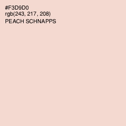#F3D9D0 - Peach Schnapps Color Image